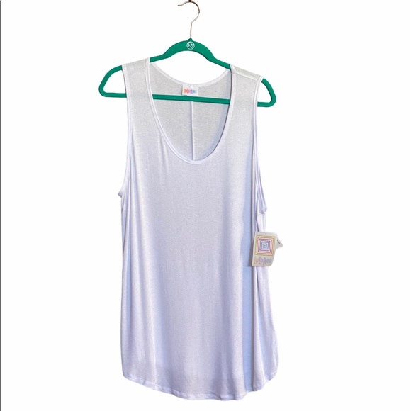 LuLaRoe TANK TOP Ribbed White NWT - Picture 2 of 16